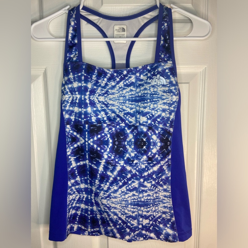 The North Face Blue Graphic Sleeveless Tank Top